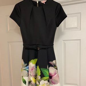 Beautiful Worn Once Ted Backer Short Sleeve Spring Dress Size 0